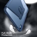 JETech Rotating Case for iPad (A16) 11th/10th Generation (2025/2022) with Pencil Holder, 360 Degree Rotation Protective Stand Cover Clear Back, Auto Wake/Sleep (Navy) - Image 5