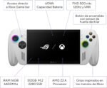 ASUS ROG Xbox Ally - 7" Full HD 120Hz Portable Gaming Console (AMD Ryzen Z2 A, 16GB RAM, 512GB SSD, 60Wh Battery, Windows 11, Get 3 Months Free of Game Pass Premium) - White - Imagen 3