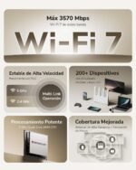 Cudy BE3600 Dual-Band Wi-Fi 7 Router, 4 Gigabit Ports, 2.0 GHz Quad Core, 4 Antennas, VPN Client and Server, Cudy App and Mesh Compatible, Cloud Control, WR3600E - Image 3