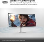 LG 34U601SA-W, Smart Monitor, 34", WQHD Display, 3440x1440, VA Panel, (21:9), webOS24, 300 nits, Remote Control, Tilt, White - Imagen 8