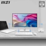 MSI Modern MD272UPHW 27" Professional UHD Monitor - 3840 x 2160 IPS Panel, 60 Hz, VESA Mount, 4-Way Adjustable - HDMI 2.0b, DisplayPort 1.4a, Type-C - White - Image 4