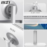 MSI Modern MD272UPHW 27" Professional UHD Monitor - 3840 x 2160 IPS Panel, 60 Hz, VESA Mount, 4-Way Adjustable - HDMI 2.0b, DisplayPort 1.4a, Type-C - White - Image 6