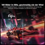 KOORUI Curved Gaming Monitor 24 Inch FHD 1080P 180Hz 1ms | 1500R VA Panel, Ultra Thin, HDMI/DP, VESA Mount, Blue Light Filter, Tilt Adjustment (Office/Gaming - Imagen 5