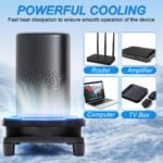 12V Fan, 120mm Computer Fan with Speed Control, AC 220V-240V, PC Fan, Brushless Cooling Fan for PC, Computer, Laptop, TV - Imagen 5