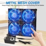 12V Fan, 120mm Computer Fan with Speed Control, AC 220V-240V, PC Fan, Brushless Cooling Fan for PC, Computer, Laptop, TV - Imagen 6