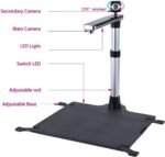 Libros Carner Escáner de cámara de Libro de Doble cámara W1200T Pro 1200DPI HD + 500DPI A3 Tamaño de escaneo rápido for el hogar/Oficina/Escuela Cámara de exploración de Documentos - Imagen 4