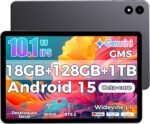 2026 Latest Tablet 10 Inch Android 15 with Gemini AI, 18GB RAM + 128GB ROM (TF 1TB), Octa-Core 2.0GHZ, GMS, Widevine L1, OTG,5G WiFi 6 & BT 5.0,Tablet with Stylus - Imagen 2