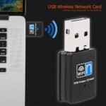 300Mbps WiFi USB Adapter, Wireless LAN Network Card Adapter, USB 2.0 Adapter, Dongle for Computer Computer, Laptop, PC Windows 10 8 7 XP MAC OS (Plug and Play for - Image 2