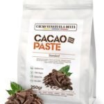 Cacao Venezuela Delta Pasta De Cacao Pura Ceremonial 250g – Chocolate Negro 100% Puro sin Azúcar para Fundir y Reposteria – Masa De Cacao Sin Gluten, Antioxidante, Vegano