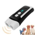 Antiladridos para perros, ultrasonidos antiladridos con luz LED, portátil ultrasónico para perros, ajustable frecuencia antiaboiement pour chien para perros grandes, medianos pequeños, perros