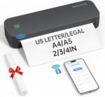 A4 Thermal Portable Printer, A4 Bluetooth Paper Printer for Mobile Office, Compatible with Android and iOS Phones and Laptops, - Imagen 2