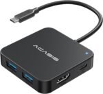 ACASIS 6 in 1 USB C Hub Adapter, HDMI 4K, PD 100W | 3 USB 3.1 | 1 Type-C 3.1 | Compatible with Macbook, Mac Mini, Surface Pro, Laptops and USB C Devices - Imagen 2