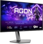 AOC Agon Pro AG326UDAM - 32 Inch UHD OLED Gaming Monitor, 165Hz, 0.03ms, HDR400, FreeSync Prem. Pro, G-Sync Build, 3840x2160, 2X HDMI 2.1, 1x DP 1.4, USB Hub Black Grey - Imagen 2