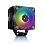 ARCTIC Freezer 36 A-RGB CPU Heatsink, Single Tower CPU Fan with Push-Pull, Two 120mm P Fans with Optimized Pressure, 200–2000 rpm, 4 Heatpipes, incl. MX-6 - Black - Image 2