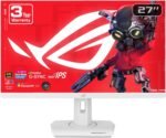 ASUS ROG Strix 27" USB-C 4K HDR Gaming Monitor (XG27UCG-W) - White, UHD (3840x2160) Dual Mode (4K 160Hz or FHD 320Hz), 1ms, Fast IPS, ELMB Sync, G-SYNC Support, - Image 2