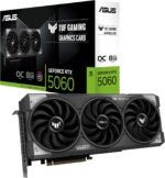 ASUS TUF Gaming GeForce RTX 5060 8GB GDDR7 OC Edition Gaming Graphics Card (PCIe 5.0, HDMI/DP 2.1, 3.1 Slots, Military Grade, PCB Protective Coating, Axial Tech Fans) - Imagen 2