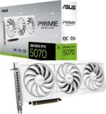 ASUS The Prime GeForce RTX 5070 12GB GDDR7 White OC Edition SFF Ready Graphics Card (PCIe 5.0, 12GB GDDR7, HDMI/DP 2.1, 2.5 Slots, Axial-Tech Fans, Dual BIOS) - Image 2