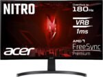 Acer Nitro ED273 S3 – Gaming Monitor (27 Inches, Full HD Display, 165 Hz (180 Hz OC), 1 ms (VRB), 1 HDMI 2.0, 1 HDMI 1.4, 1 DP 1.2, AMD FreeSync Premium, Black - Image 2