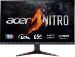 Acer Nitro Full HD 1920x1080 IPS Gaming Monitor 23.8" PC, AMD FreeSync Premium, 180Hz Upgrade, Up to 0.5ms, HDR10 Support, 99% sRGB, 1 x 1.2 Display Port and 2 x HDMI - Image 2