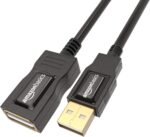 AmazonBasics USB-A 2.0 Type Extension Cable (1 m), Black - Imagen 2