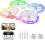 Ameta Morpho Drone for Kids with Camera 1080P, Mini FPV Drone with 32 RGB Lights/Circle Flight/3D Flip/18min Flight/Missing Doorbell, Toys Gift for Boys Girls, Under 250g - Imagen 2