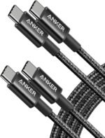 Anker USB C Cable Fast Charging, 60W Nylon USB C Cable, Double Pack, for iPhone 16/16 Pro/16 Plus/15/16 ProMax, iPad Air/Mini/Pro/ 2024, MacBook Pro 2024, Samsung Galaxy S23, Switch (6ft, Black) - Image 2