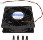 Annadue 12cm High Contour High Speed Cooling Fan 120 X 38mm 6000RPM 12V 2.7A 4 Pin FG Black Fan for Computer Case for Servers - Image 2