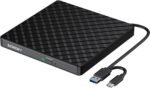BENEWY External CD/DVD player, USB 3.0 External DVD Recorder,USB C CD/DVD-RW Drive, External DVD Reader for Laptop, PC, Laptop, Windows 11/10/8.1/XP/Linux/MacOS, iMac, Macbook Black - Image 2