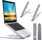 Babacom Portable Table Stand 5 Angles Adjustable, Aluminium Alloy, Cooling Laptop Stand, Foldable Laptop Stand, for Macbook, PC and Other 10-15.6 Inch Laptops - Image 2