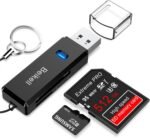 Beikell High Speed USB 3.0 SD/Micro SD Memory Card Reader with Portable Keychain for TF, SDXC, SDHC, MS, MMC, MSXC, Compatible with Windows and Mac OS - Imagen 2