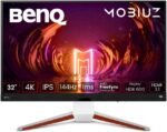 BenQ MOBIUZ EX3210U Gaming Monitor White 32" 4K UHD IPS, 144Hz 1ms, HDMI 2.1, FreeSync, HDR600, 98% P3, 99% Adobe RGB, Eye-Care, Remote Control, Speakers 2.1, Compatible PS5/Xbox Series X 4K@120Hz - Imagen 2