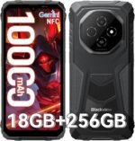 Blackview Fort1 Unbreakable Android 15, 256GB+18GB (TF 2TB) Rugerized Mobile, 10000mAh Battery – 6.56" HD+ Smartphone, AI Camera, Face ID/Dual SIM/NFC/OTG/390g/Gemini AI Mobile Indestructible - Imagen 2