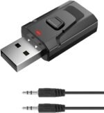 Bluetooth Adapter USB 5.0 for TV, Portable Audio Receiver and Transmitter with 3.5 mm Jack, Transmitter for PC, Car, Stereo, Speakers, Hands-Free and Wireless Music - Image 2