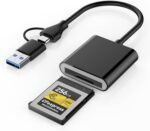 CFexpress Type B Card Reader with USB 3.2 (Gen 2) 10Gbps, USB-C and USB-A 2-in-1 Type B CFexpress Adapter Compatible with Windows/Mac/Linux/Android, for iPhone 16/15, Laptops, Tablets - Image 2