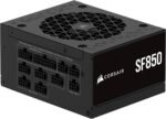 CORSAIR SF850 (2024) ATX Platinum 80 Plus Fully Modular Low Noise Power Supply - ATX 3.0 Compliant - PCIe 5.0 Ready - SFX to ATX Support Included - Black - Imagen 2