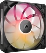 CORSAIR iCUE Link RX140 MAX RGB 140mm PWM Thick Fan - High Static Pressure - Magnetic Dome Bearing - Single Fan - Black - Image 2