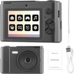 Camera Photos 64MP 4K Digital Camera with Zoom 8X Compact Camera Rechargeable Compact Portable Camera for Kids Beginners Adult - Image 2