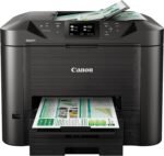 Canon Maxify MB5450 4-in-1 Multifunction Compact Printer, Inkjet System, WiFi, Touch LCD Display, 50-Sheet ADF, High Speed Printing, 500 Sheet Capacity, Black - Image 2
