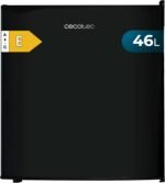 Cecotec Small Fridge Mini Minibar 46L GrandCooler 20000 SilentCompress Black E. Height 48.8 cm, Width 48.0 cm, Low Consumption, Reversible Door, Cyclic Operation, Black - Image 2