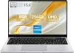 Celeron N4000 Laptop up to 2.6 GHz, 8GB DDR4 256GB SSD Laptop PC, IPS FHD 1920 x 1080 Convertible 180°, Mini HDMI, WiFi 5, Suitable for Students / Lavoro - Imagen 2