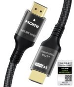 Certified HDMI Cable 2.1 10K 8K 2M, 48Gbps Ultra High Speed HDMI Cable with Ethernet 4K 240Hz 200Hz 165Hz 144Hz 120Hz 10K 8K 60Hz ARC eARC eARC Netflix HDCP2.3 HDR10+ PC Laptop RTX5090 TV Monitor - Imagen 2