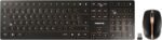 Cherry DW 9100 Slim, Wireless Keyboard and Mouse Pack, Spanish Keyboard Distribution (QWERTY), Bluetooth and Radio Frequency 2.4 GHz, Silent Keys, Rechargeable, Black/Bronze - Imagen 2