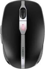 Cherry MW 9100, Wireless Mouse, Optional Connection via Bluetooth or 2.4 GHz Radio, Resolution Adjustable in 3 Levels up to 2400 dpi, Rechargeable, Black - Imagen 2