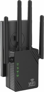 Cluvox WiFi Repeater, White Wi-Fi Amplifier 1200Mbps Dual Band 2.4G/5G, WiFi Amplifier, 2 LAN/WAN Ports, 4 Antennas, Wi-Fi Extension for Home and Office, Repeater/Router/Ap - Imagen 2