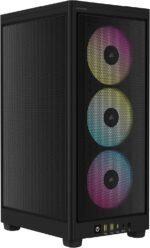 Corsair iCUE - 2000D RGB Airflow Mini-ITX PC Case - Mini-ITX Form Factor - Steel Mesh Panels - Three Slot GPU Support - 3 AF120 RGB Slim Fans Included - - Image 2