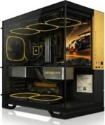 Desktop Computer - Premium District 9 Series from Limited Edition - Ryzen CPU - DDR5 RAM - 1TB NVME SSD - VR Ready Gaming - Professional Use (7800X3D CPU - 16GB RAM, RTX 5070 12GB - Velocity Fire) - Imagen 2