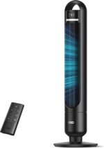 Dreo Silent Tower Fan 23dB, 9.8m Range, 4 Speed Levels, 3 Operating Modes, 8 Hour Timer, 90° Oscillation, Ideal for Bedrooms and Offices, Black - Image 2