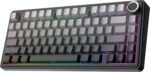 EPOMAKER x Aula F75 Gasket Mechanical Gaming Keyboard 75% Hot Swappable, 5-Layer Padded, Buttons, Bluetooth, Wireless, USB-C, RGB (Black Gradient, LEOBOG Reaper Switch) - Imagen 2
