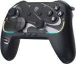 EasySMX Switch 2/Switch Controller with TMR Joystick/HD Vibration/Magnetic Case/Turbo/RGB/Gyroscope/Wake Up/NFC, S10 Wireless Gaming Controller for PC/Android/iOS, Black - Image 2