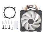 Enfriador de CPU RGB, ventilador de procesador de escritorio, disipador de calor de 4 tubos de cobre con ventilador PWM de 120 mm, SoCompatibi para LGA y AM4 AM3 - Image 2
